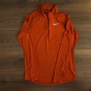 Nike Dry fit Long sleeve Orange quarter